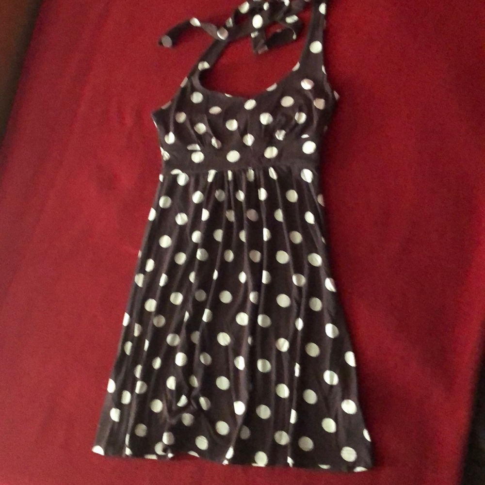 Cotton jersey halter dress